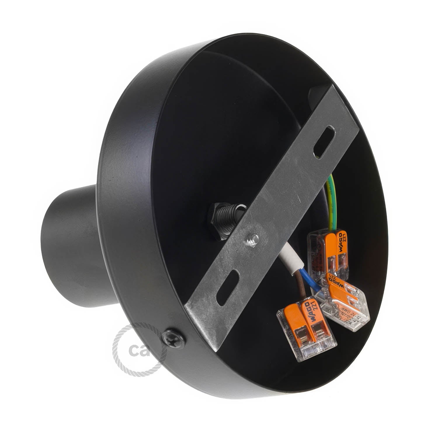 Fermaluce Metal,wall or ceiling flush light - Black