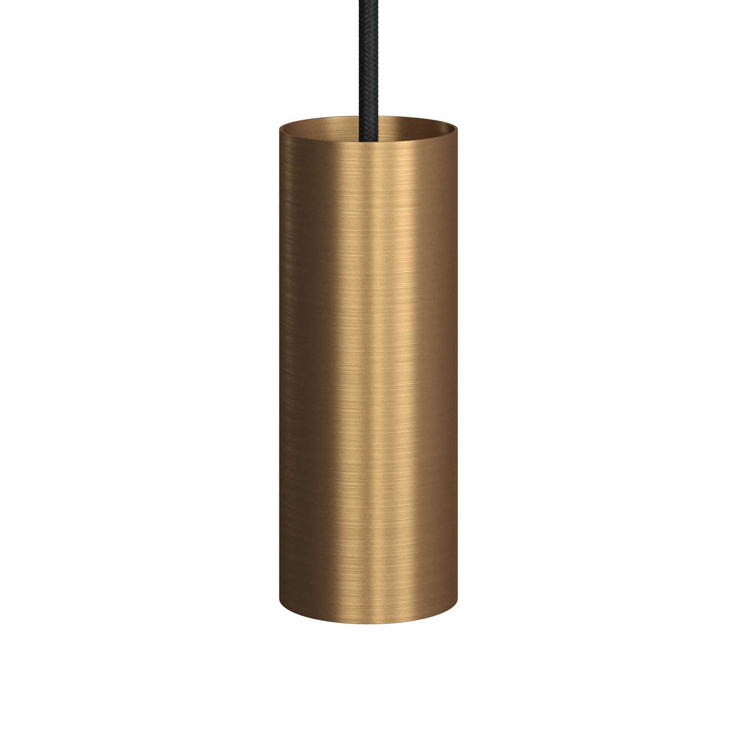 Tub-E12, spotlight pipe with E12 double ferrule socket - Brushed bronze