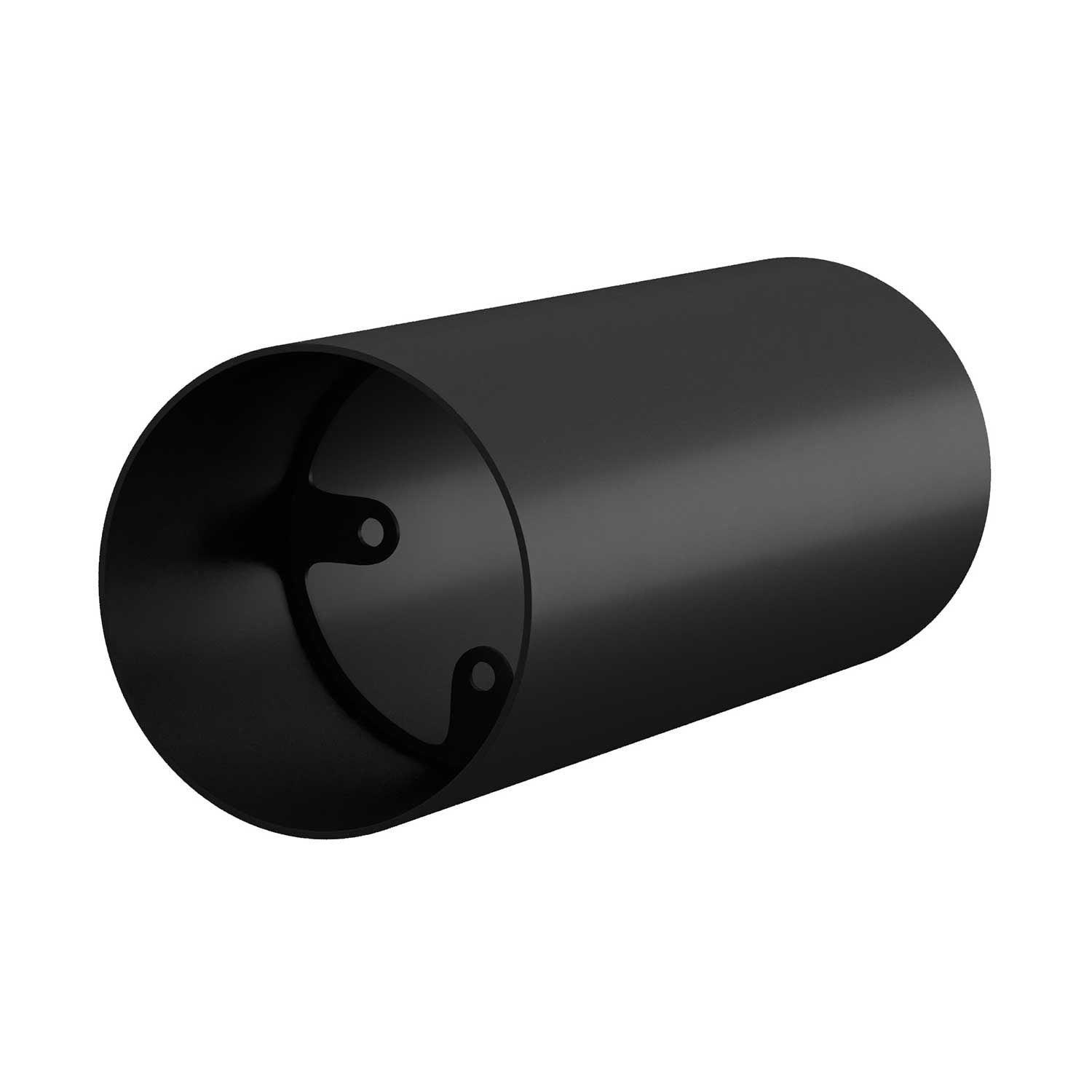 Tub-E12, spotlight pipe with E12 double ferrule socket - Black