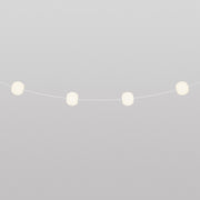 Outdoor 4-Light String Light for wet locations White Sand, Power supply with US plug - Marina4 Cherry