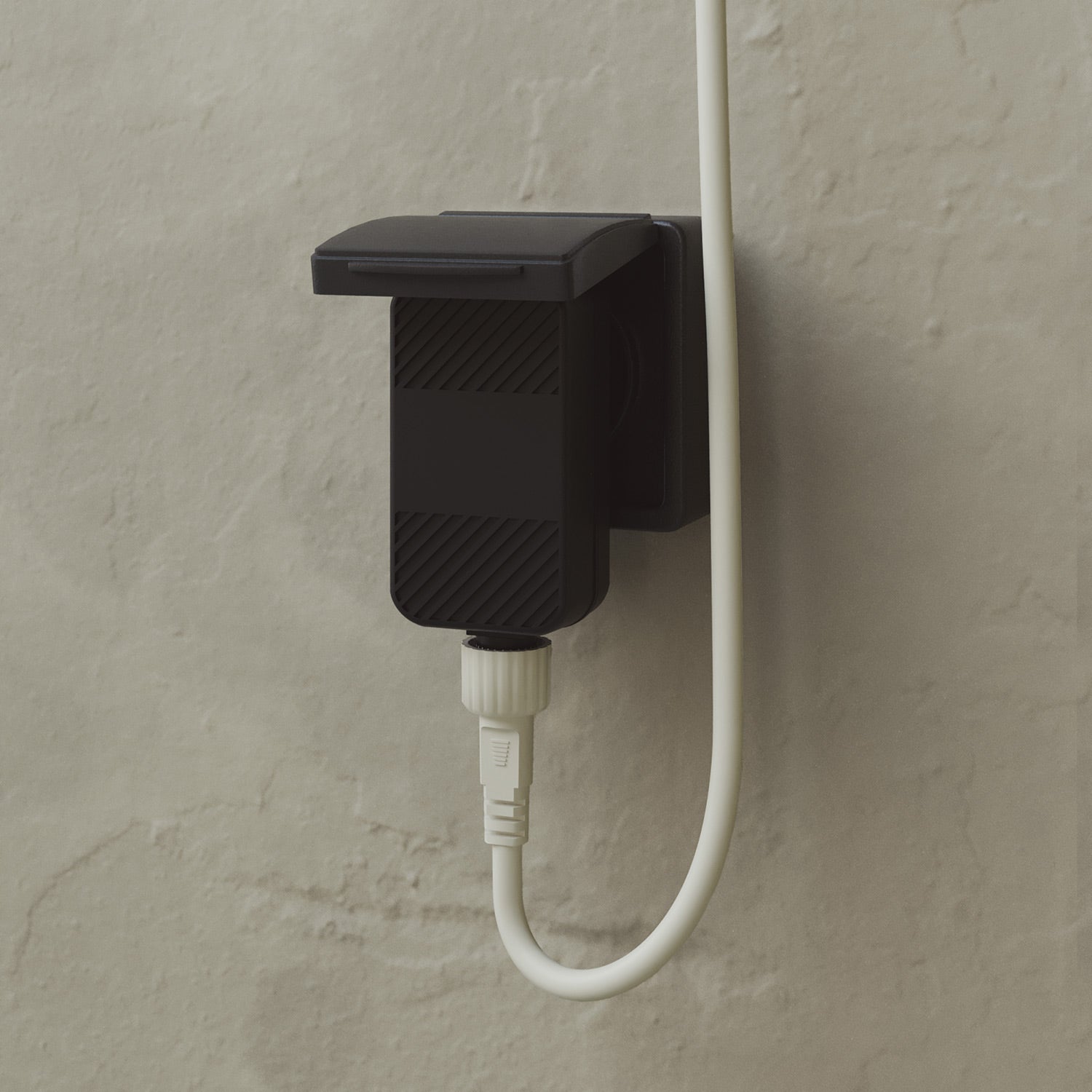 Outdoor 4-Light String Light for wet locations White Sand, Power supply with US plug - Marina4 Cherry