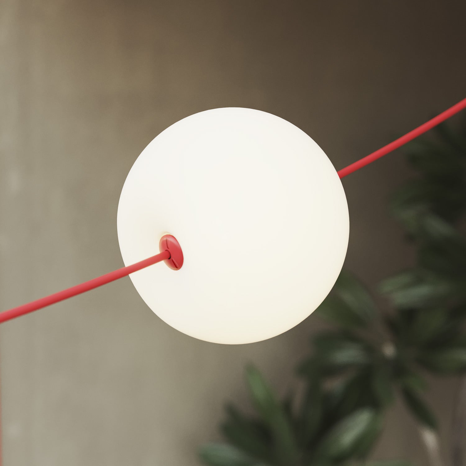 Outdoor 4-Light String Light for wet locations Starfish Red, Power supply with US plug - Marina4 Cherry