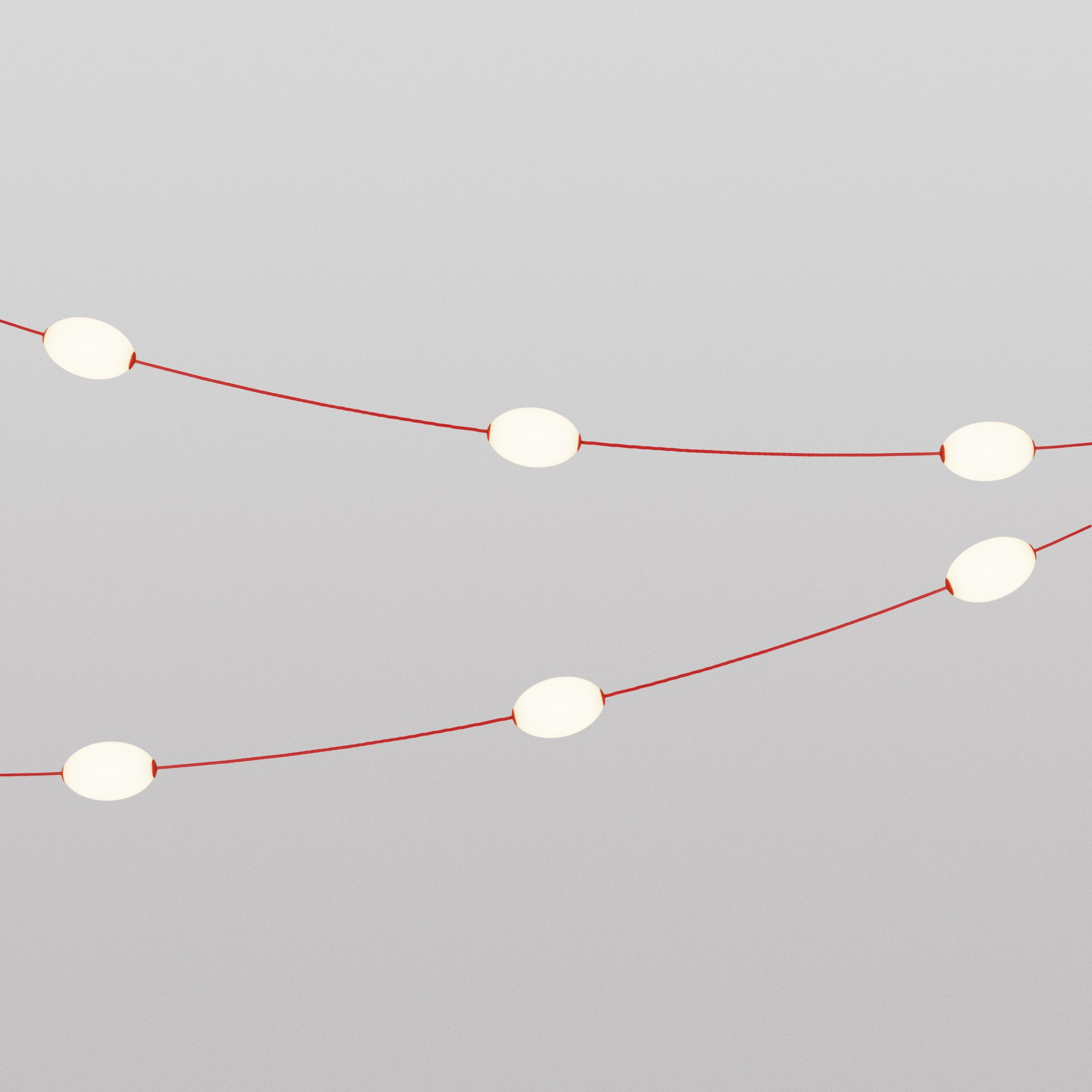 Outdoor 6-Light String Light for wet locations Starfish Red, Power supply with US plug - Marina6