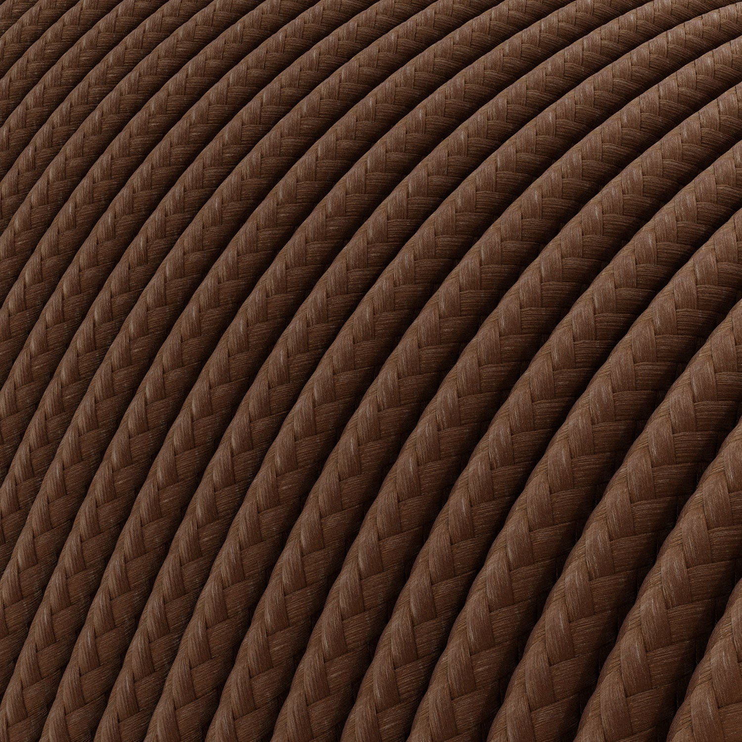 Cavo elettrico Extra Low Voltage rivestito in tessuto effetto seta Marrone RM13