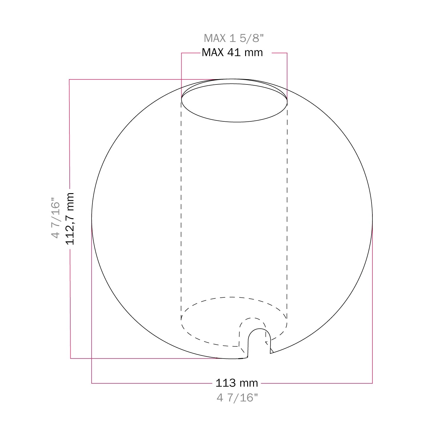 Base lampada in legno - Sfera