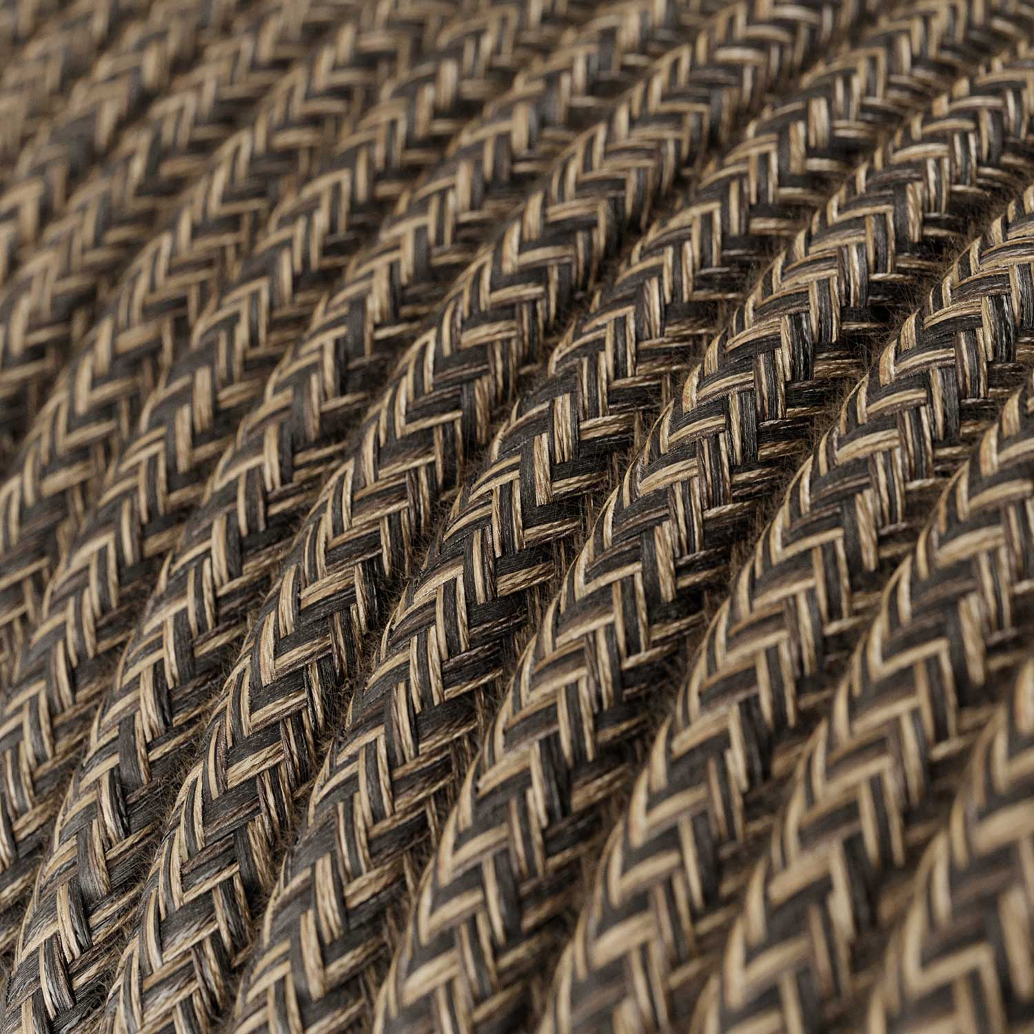 Cloth Covered Wire - Brown Linen RN04 - UL Listed