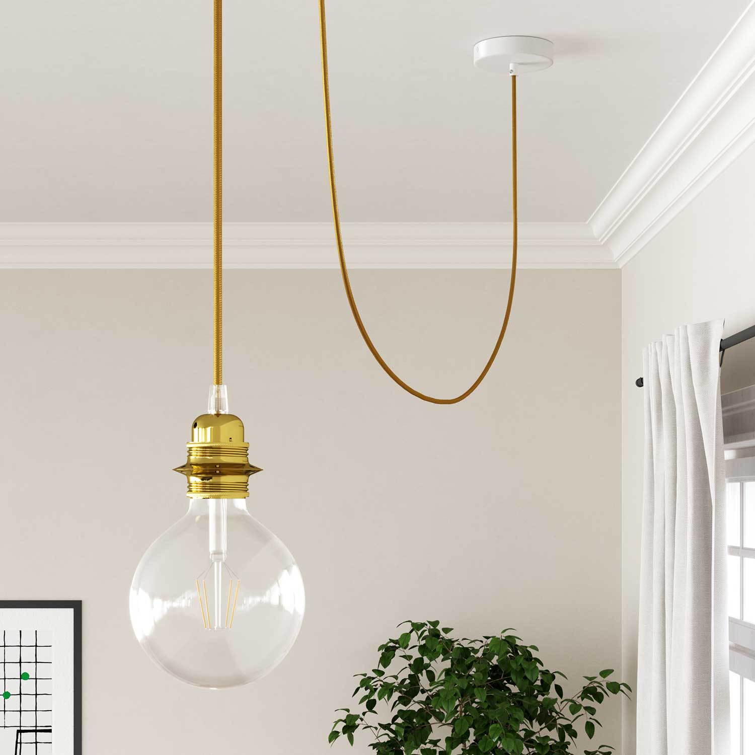 Cloth Covered Wire - Gold Rayon RM05 - UL Listed