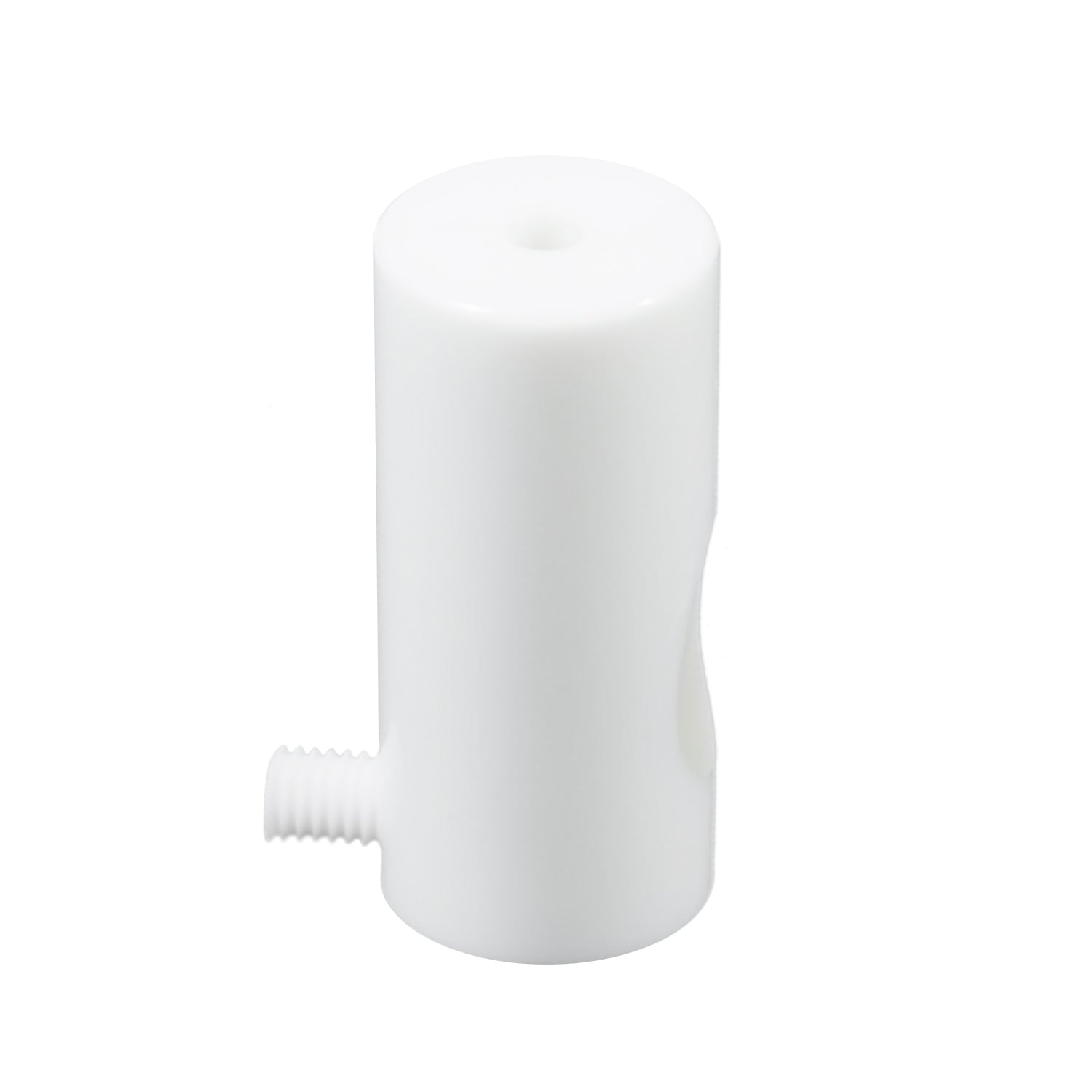 Decentratore, gancio a soffitto per cavo elettrico tessile con fermo - Bianco