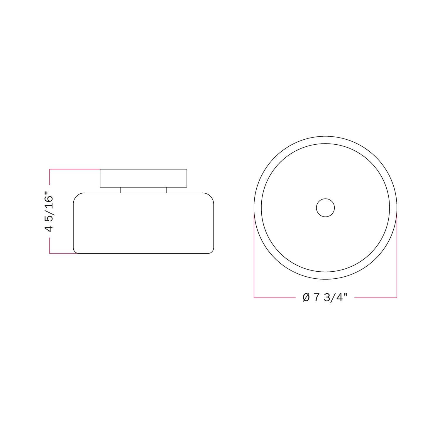 Fermaluce wall lamp Black with G02 bulb