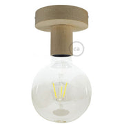 Fermaluce Wood S, the natural wood flush light for your wall or ceiling - Neutral