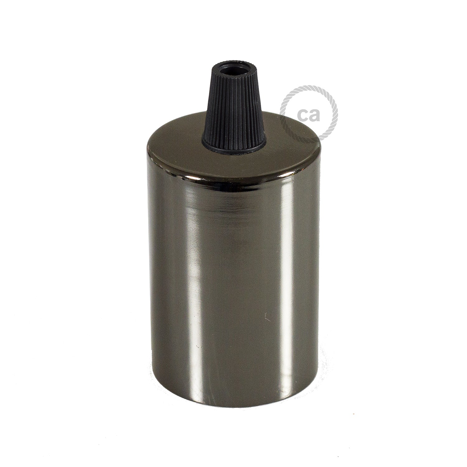 Flat Top Metal UL E26 light bulb socket kit - Black pearl Nero perla Conico