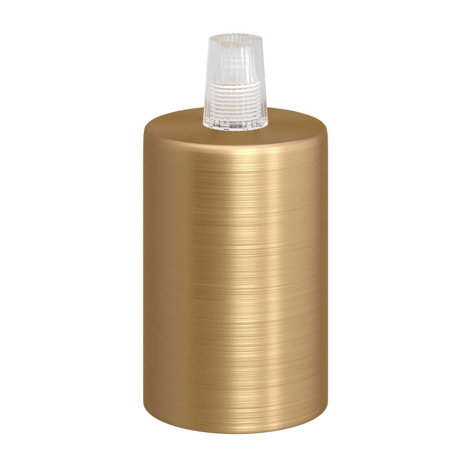 Flat Top Metal UL E26 light bulb socket kit - Brushed bronze Bronzo satinato Conico