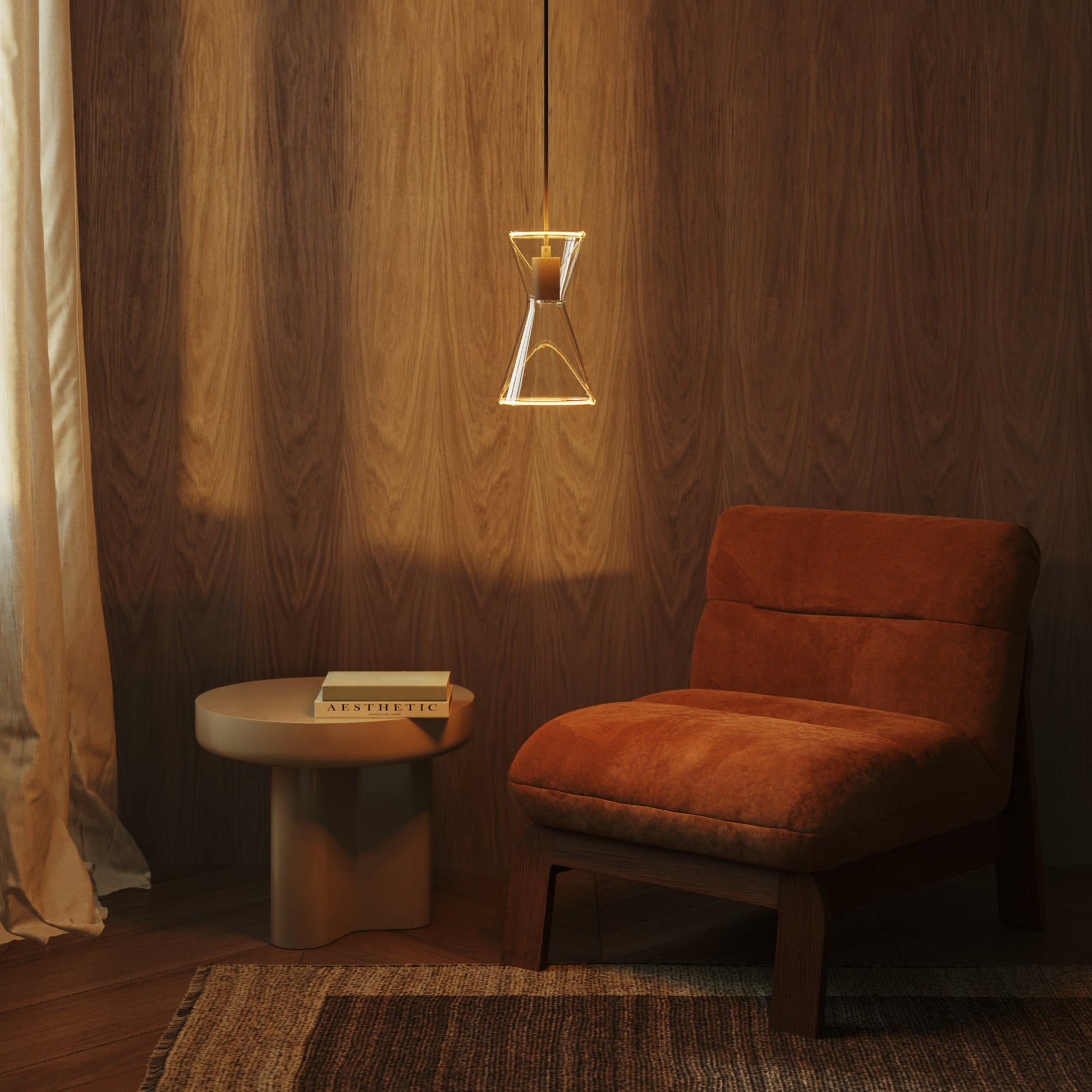 Ghost Double Cone Pendant Lamp - Black