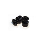 Isolatore in porcellana per impianto a parete 18 mm - Nero
