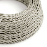 Ivory Rayon covered Twisted electric cable - TM00