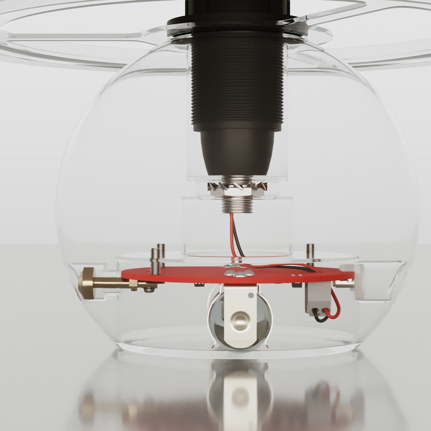 Kit elettronico per lampade a batteria 5V USB-C con portalampada E14 filettato - Nero