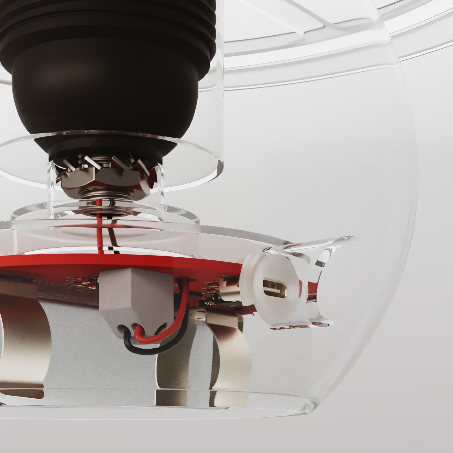 Kit elettronico per lampade a batteria 5V USB-C con portalampada E27 filettato - Nero