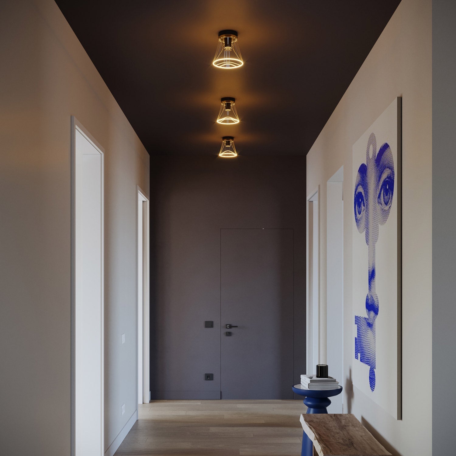 LED Clear Light Bulb Ghost Line CRI 90 Recessed Cone 5,5W 480Lm E26 120V 2200K Dimmable - G01
