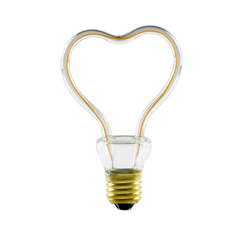LED Light Bulb Clear Heart 8W 330Lm E26 2200K Dimmable - The Heart