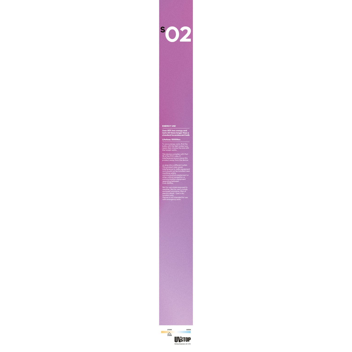 LED Linear Clear S14d 120V Light Bulb CRI 90 - length 500 mm 7W 620Lm 2700K 120V Dimmable - S02