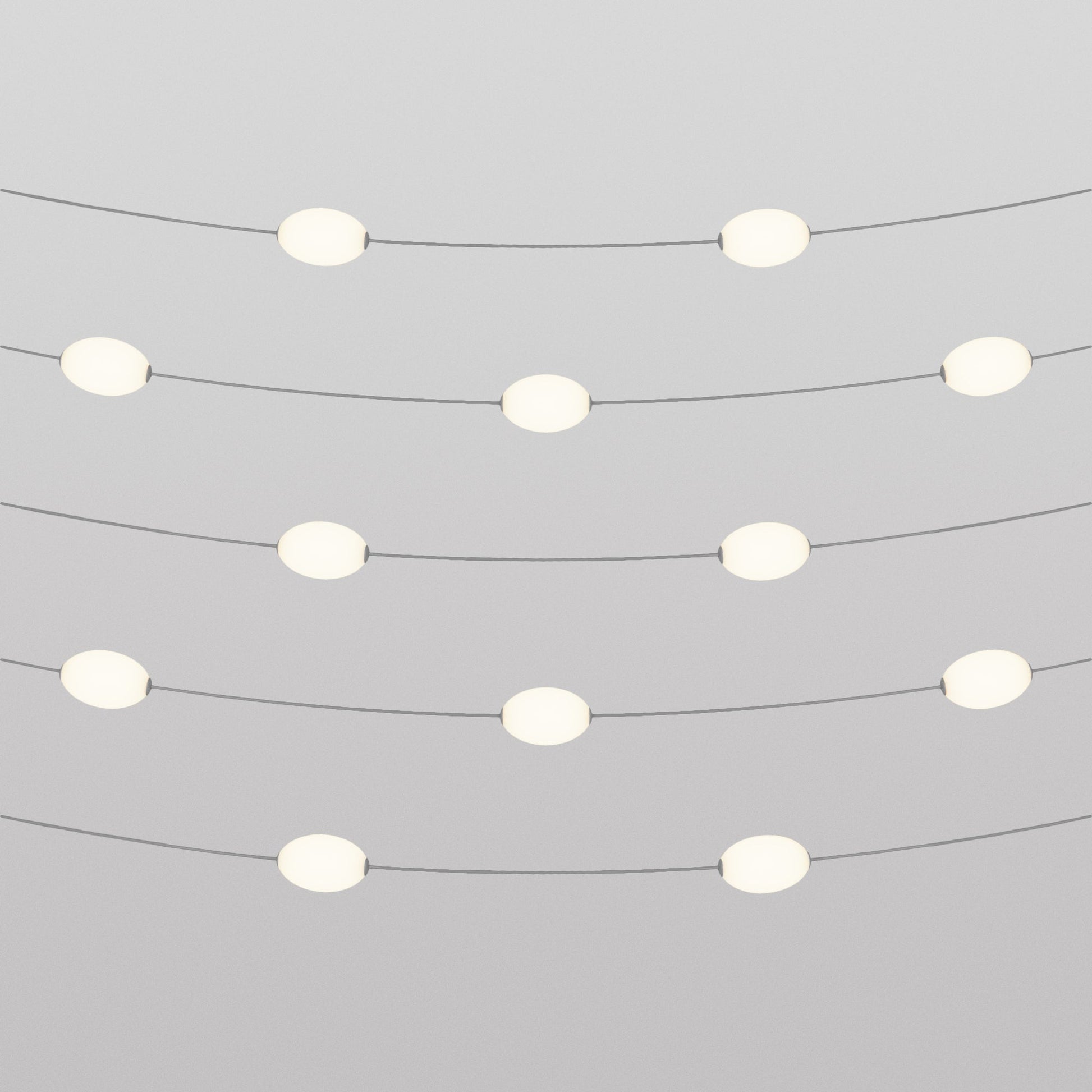 Outdoor 12-Light String Light for wet locations Gray, Power supply with US plug - Marina12