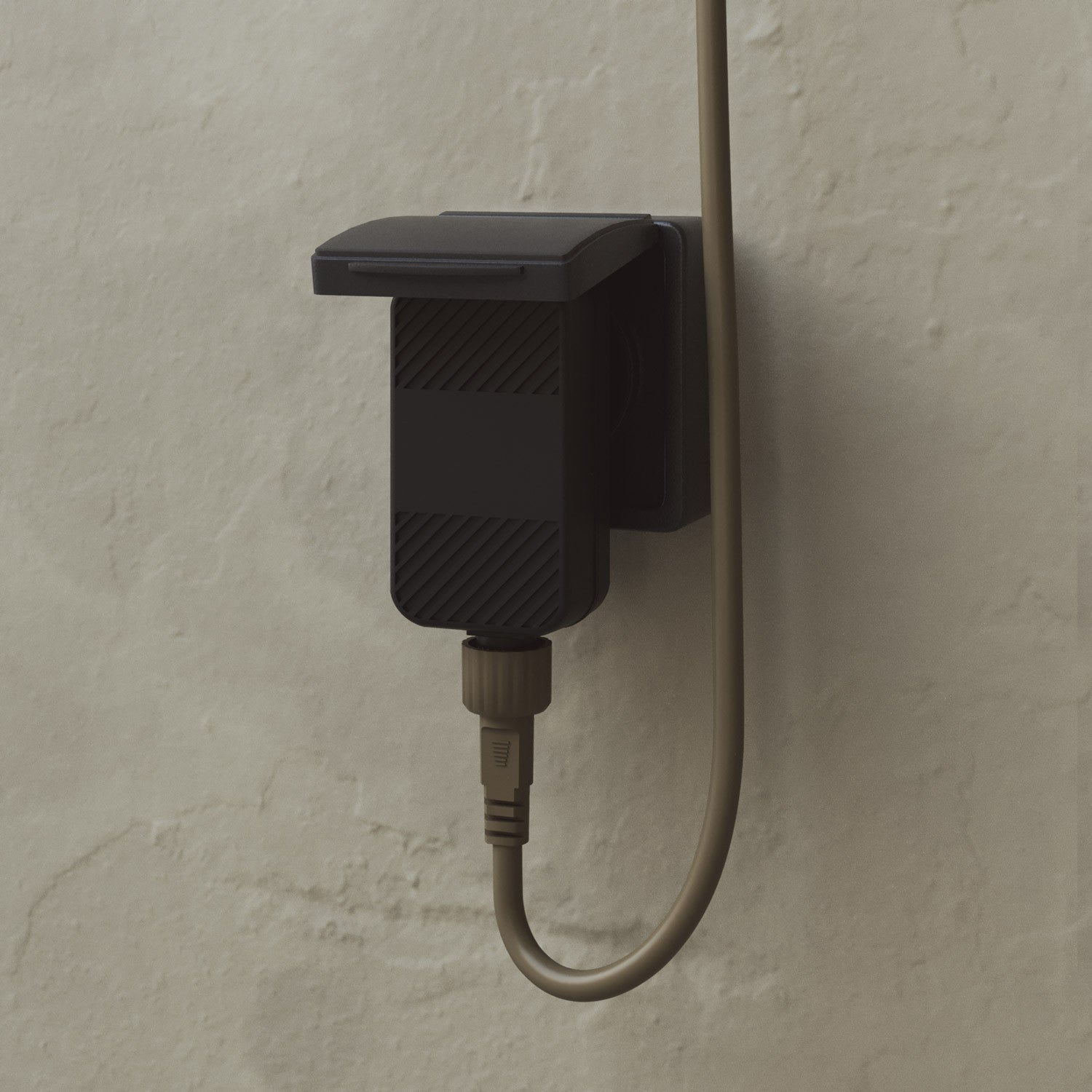 Outdoor 12-Light String Light for wet locations Olive Green, Power supply with US plug - Marina12 Cherry