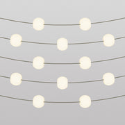 Outdoor 12-Light String Light for wet locations Olive Green, Power supply with US plug - Marina12 Cherry