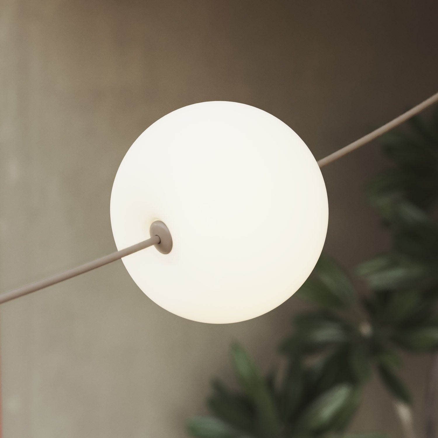 Outdoor 3-Light String Light for wet locations Desert Brown, Power supply with US plug - Marina3 Cherry