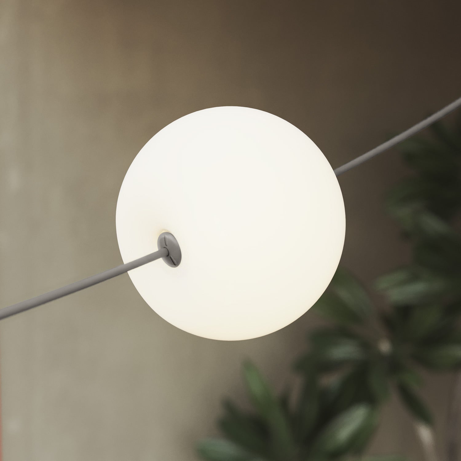 Outdoor 3-Light String Light for wet locations Gray, Power supply with US plug - Marina3 Cherry 70 cm