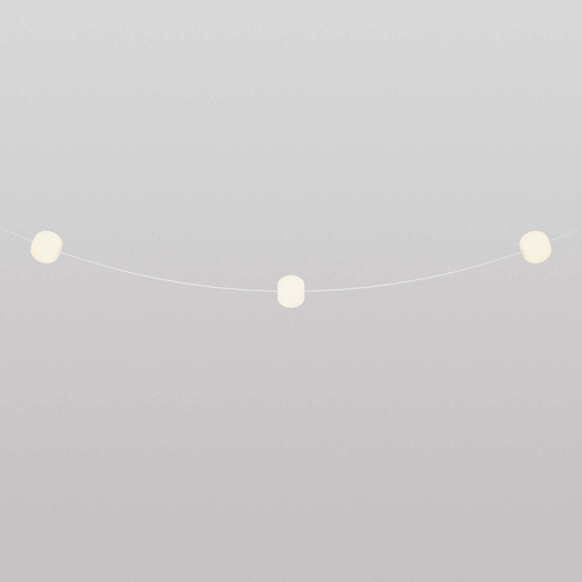 Outdoor 3-Light String Light for wet locations White Sand, Power supply with US plug - Marina3 Cherry 140 cm