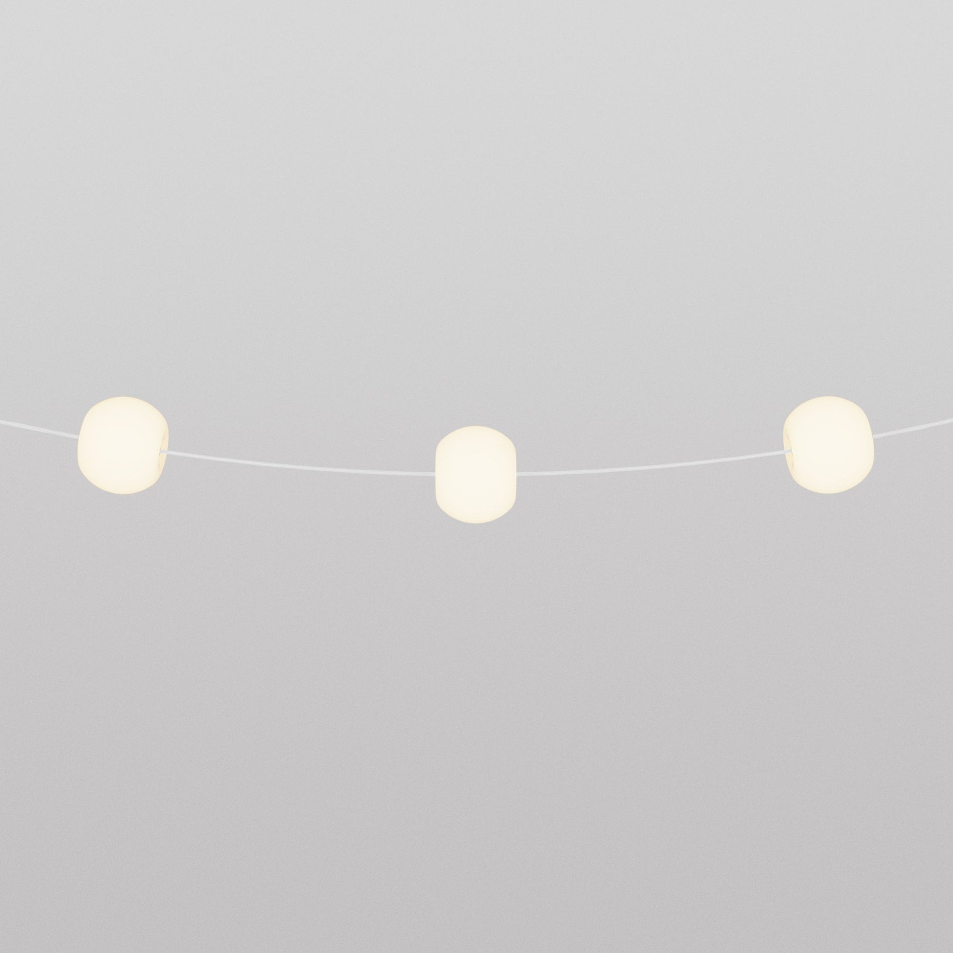 Outdoor 3-Light String Light for wet locations White Sand, Power supply with US plug - Marina3 Cherry 70 cm