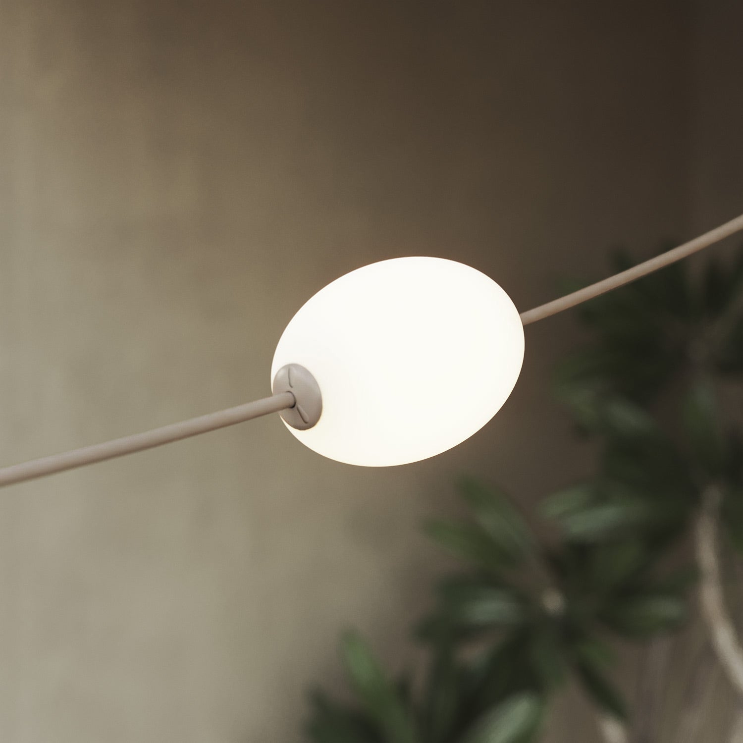 Outdoor 6-Light String Light for wet locations Desert Brown, Power supply with US plug - Marina6