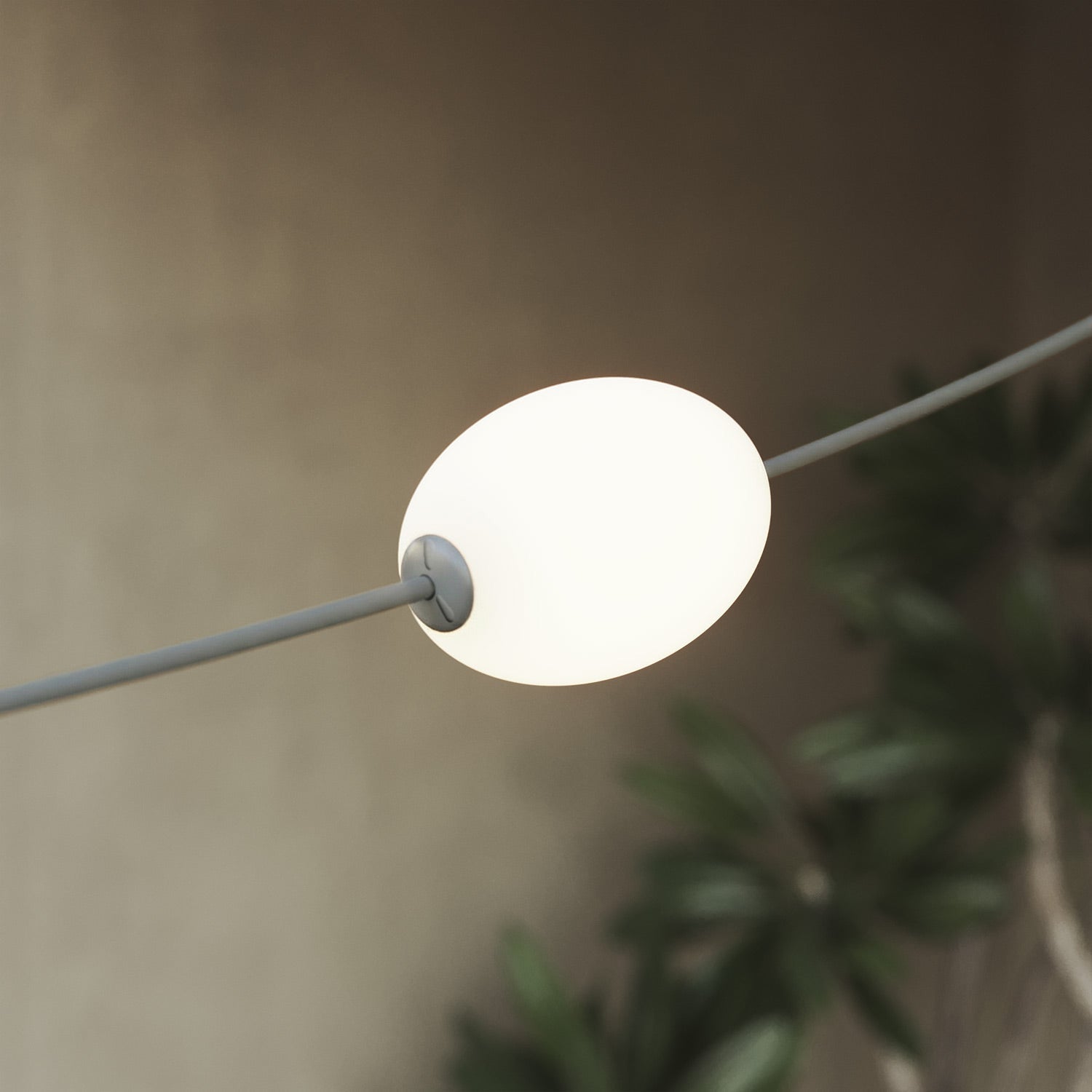 Outdoor 6-Light String Light for wet locations Gray, Power supply with US plug - Marina6