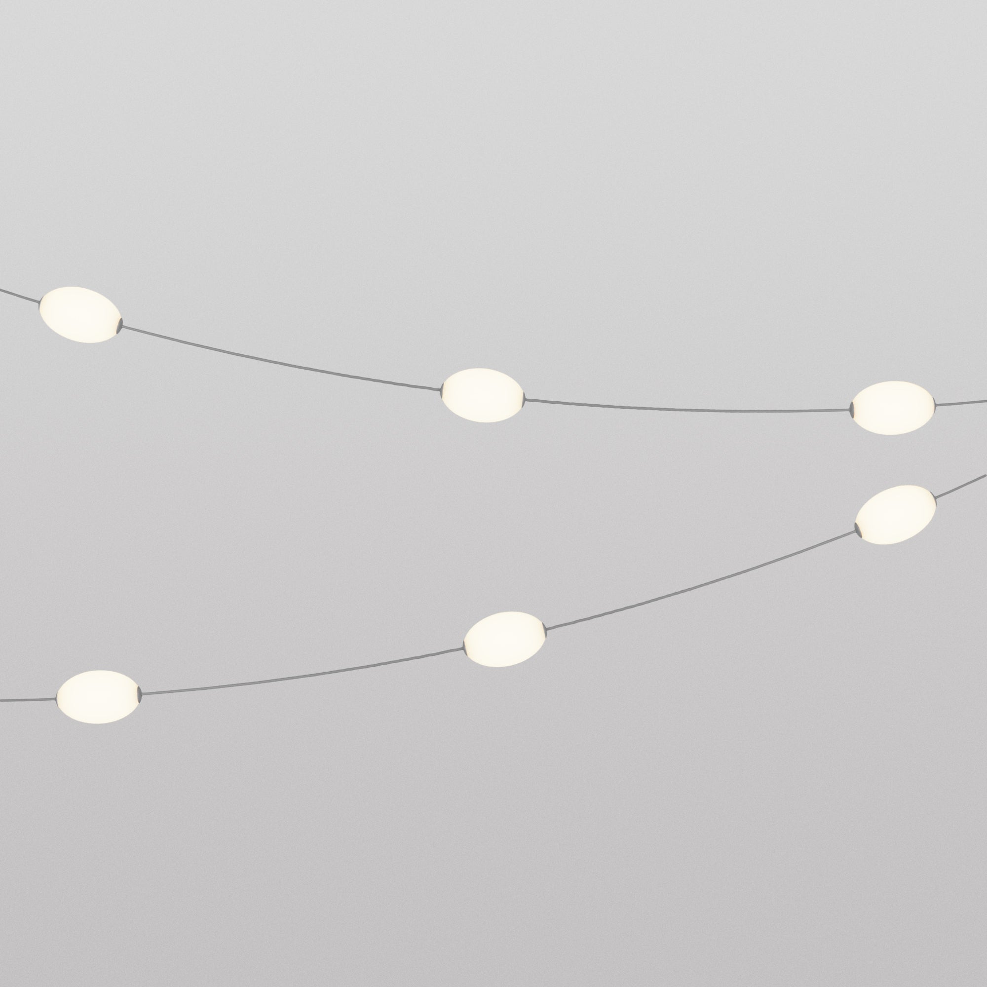 Outdoor 6-Light String Light for wet locations Gray, Power supply with US plug - Marina6