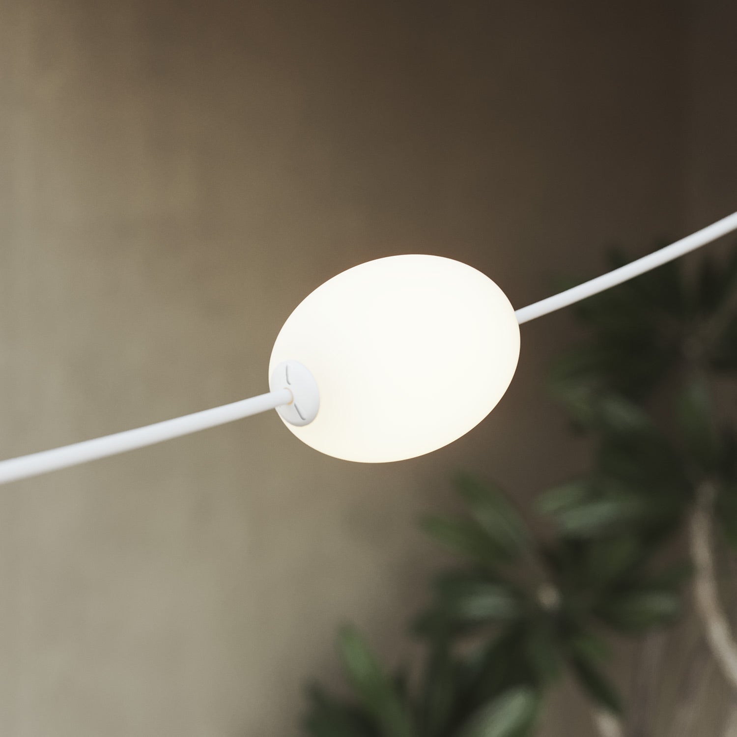 Outdoor 6-Light String Light for wet locations White Sand, Power supply with US plug - Marina6