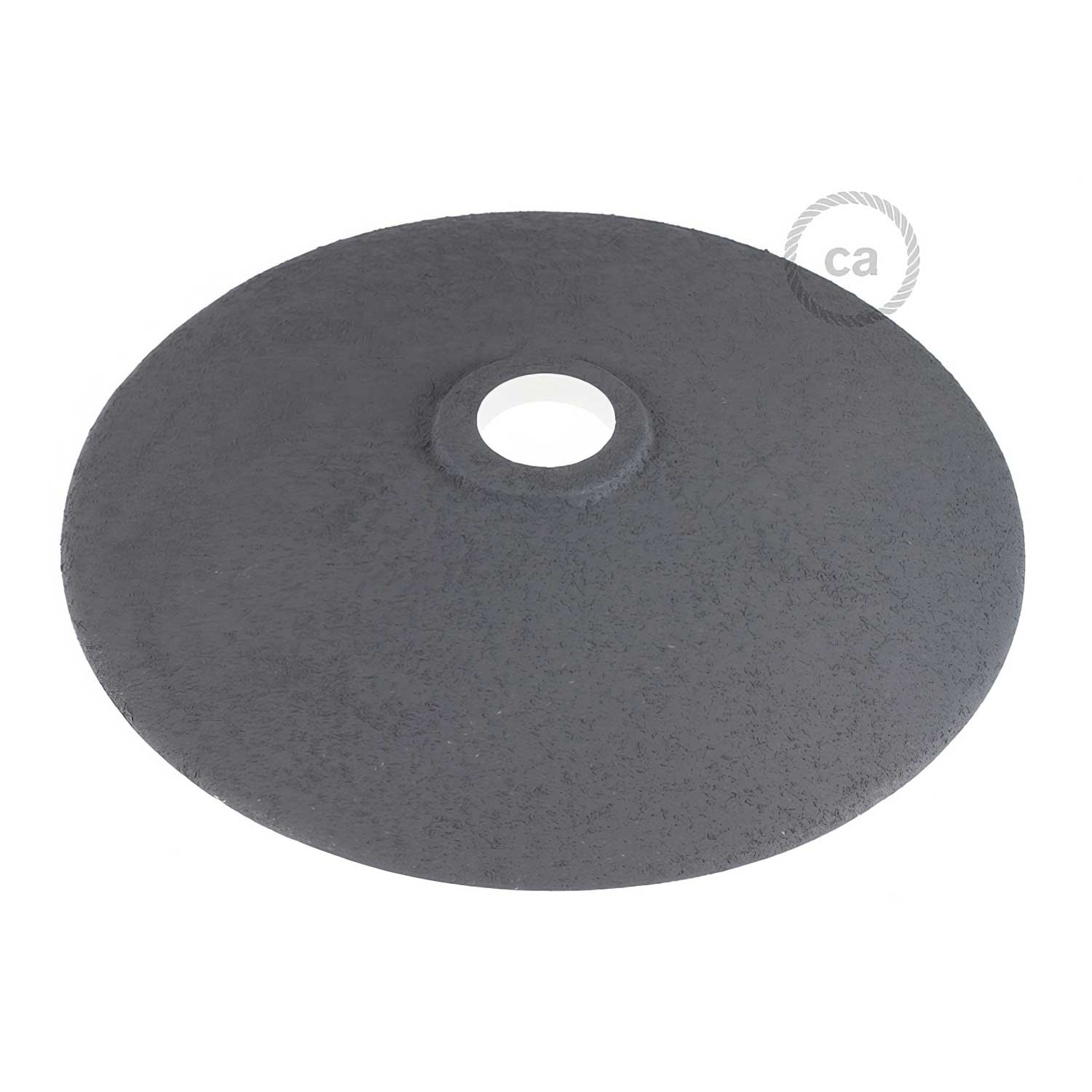 Paralume Piatto in ceramica per sospensione - Made in Italy - Effetto cemento