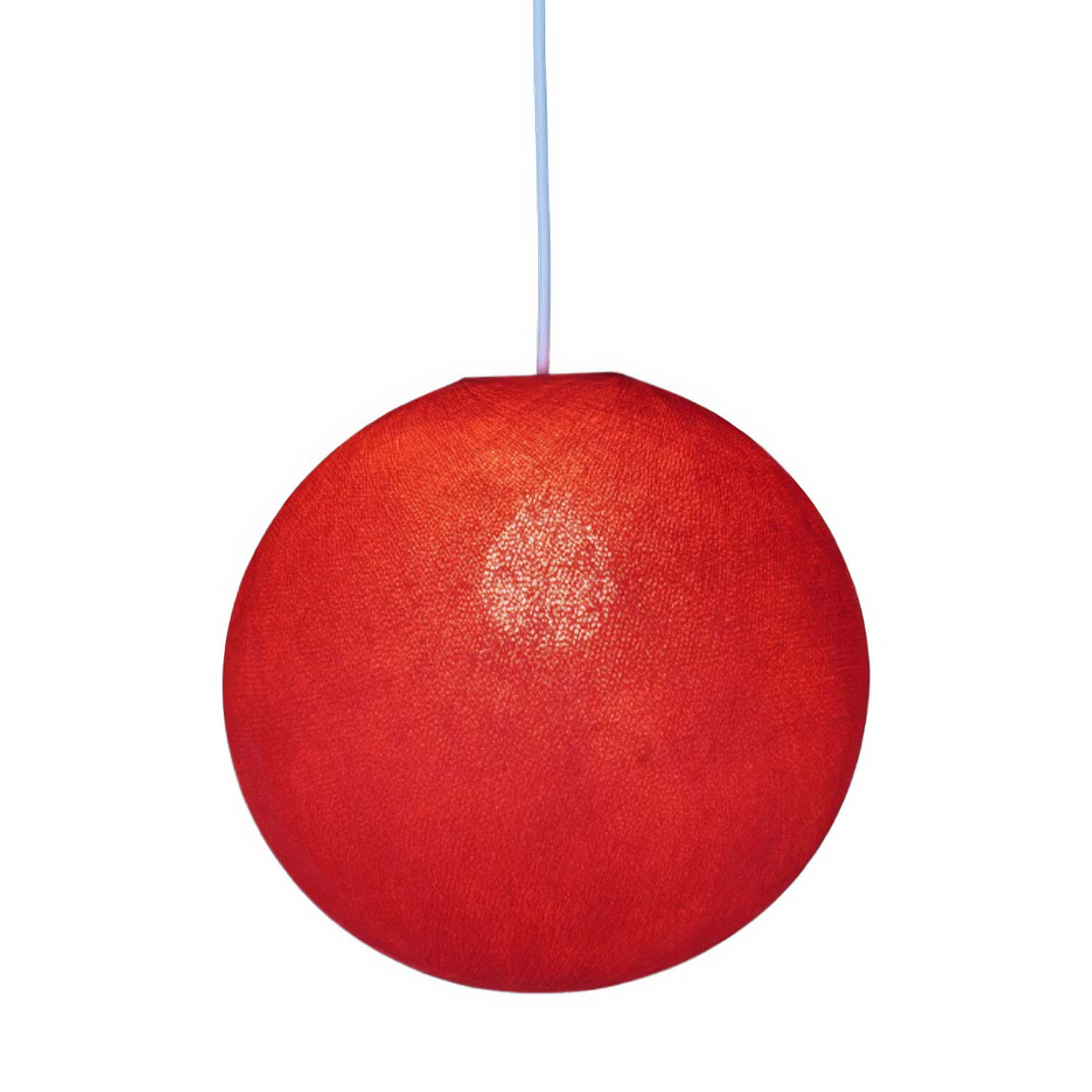 Paralume Sfera in filo 100% fatto a mano - Poliestere Rosso