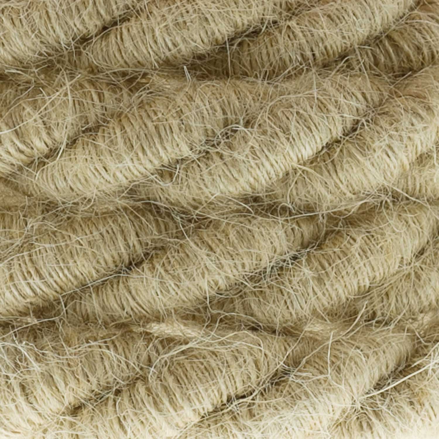 Rope electrical wire 18/3 AWG wire inside. Rough Jute Fabric