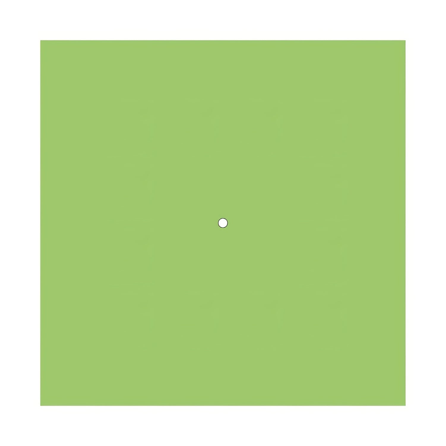 Rosone XXL Rose-One quadrato, 400 mm con 1 foro e 4 fori laterali - Verde prato Bianco