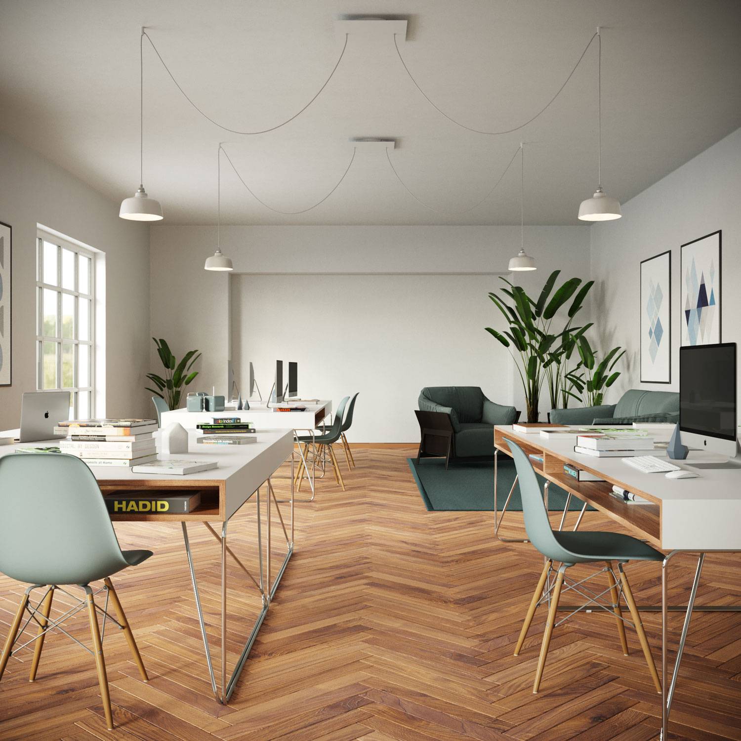 Rosone XXL Rose-One quadrato, 400 mm con 2 fori e 4 fori laterali - Petrolio Bianco