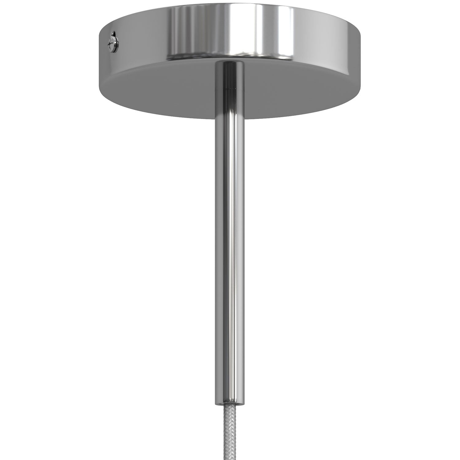 Serracavo cilindrico in metallo lunghezza 15 cm completo di tige, dado e rondella - Cromo