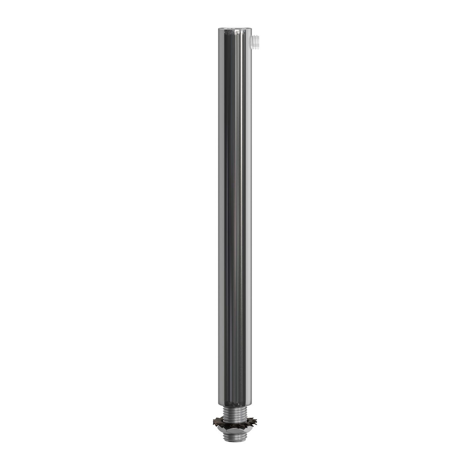Serracavo cilindrico in metallo lunghezza 15 cm completo di tige, dado e rondella - Cromo