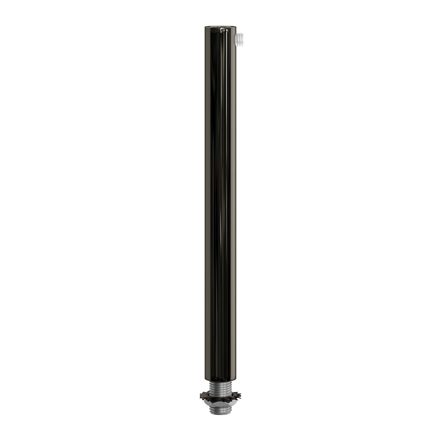 Serracavo cilindrico in metallo lunghezza 15 cm completo di tige, dado e rondella - Nero perla