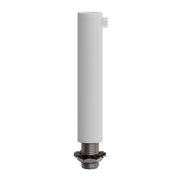 Serracavo cilindrico in metallo lunghezza 7 cm completo di tige, dado e rondella - Bianco
