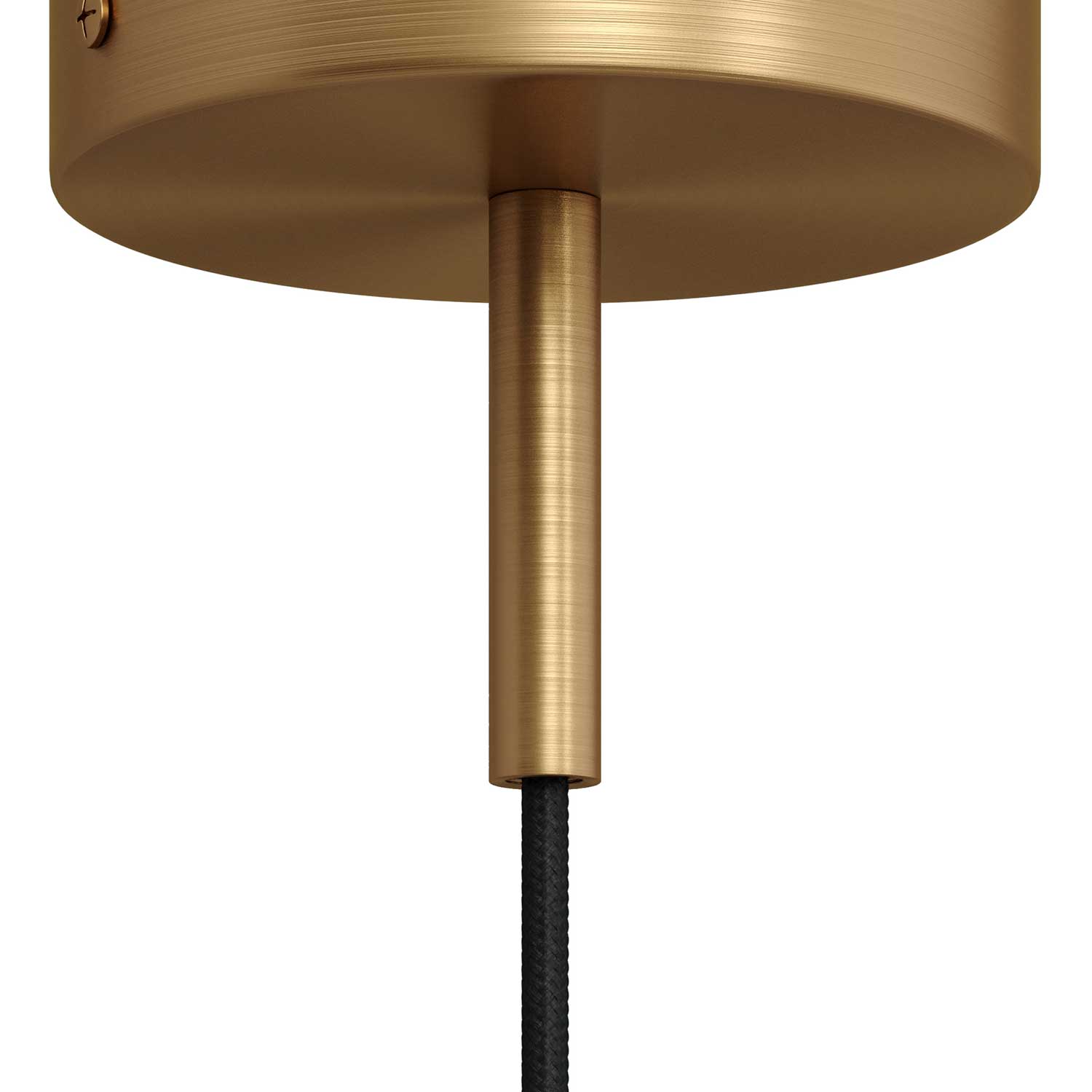 Serracavo cilindrico in metallo lunghezza 7 cm completo di tige, dado e rondella - Bronzo satinato