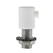 Serracavo cilindrico in plastica completo di tige, dado e rondella - Bianco