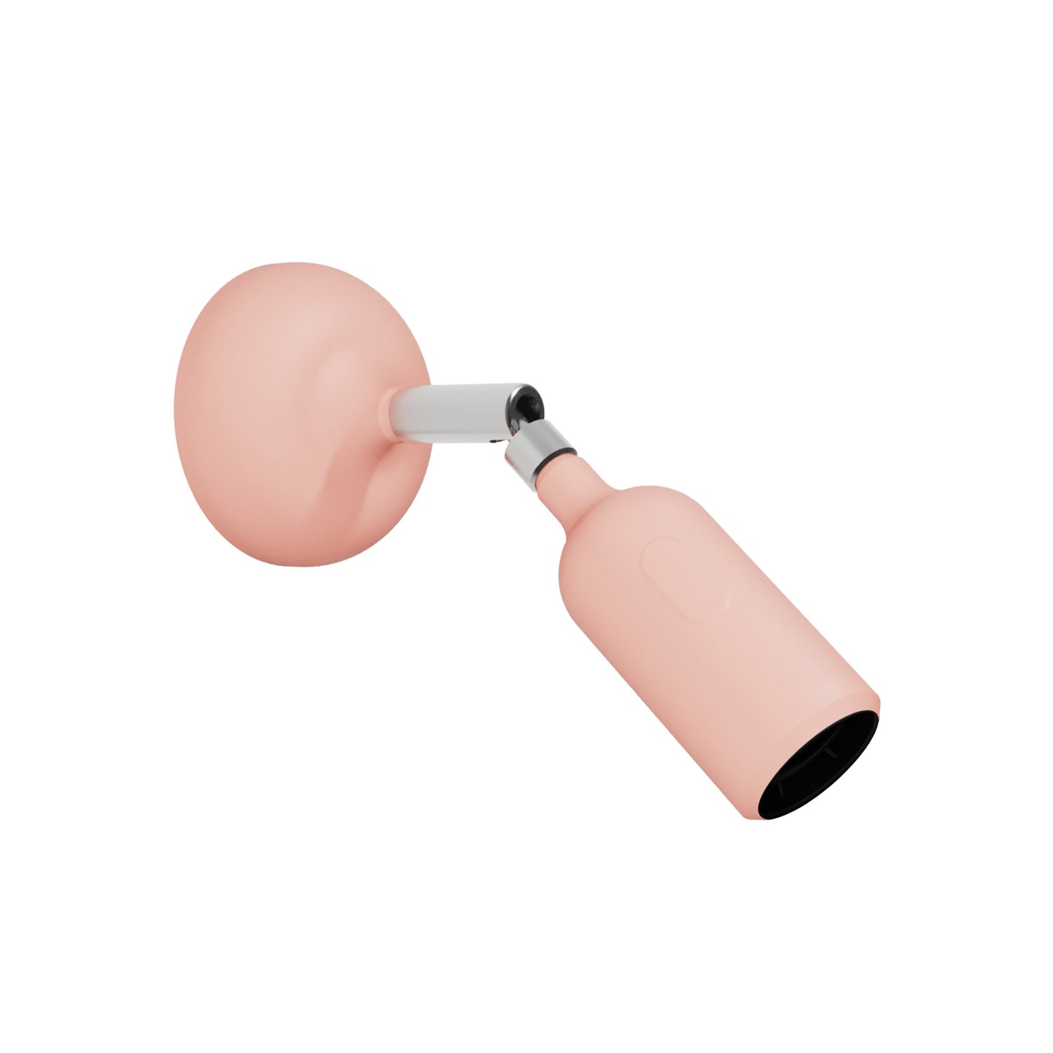 Silicone Fermaluce lamp with joint and built-in switch - Salmon