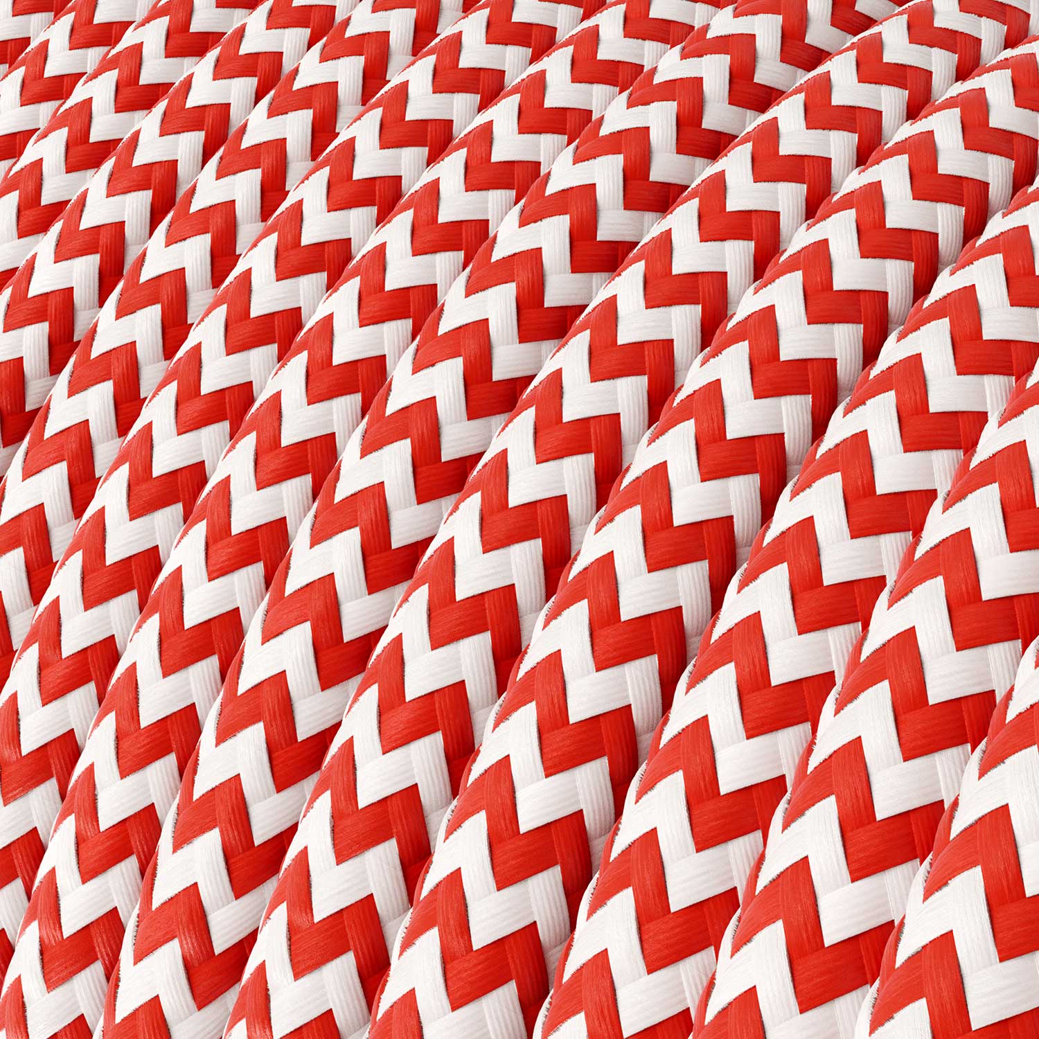 Snake for lampshade - Plug-in lamp with Zig-Zag fabric cable - RZ09