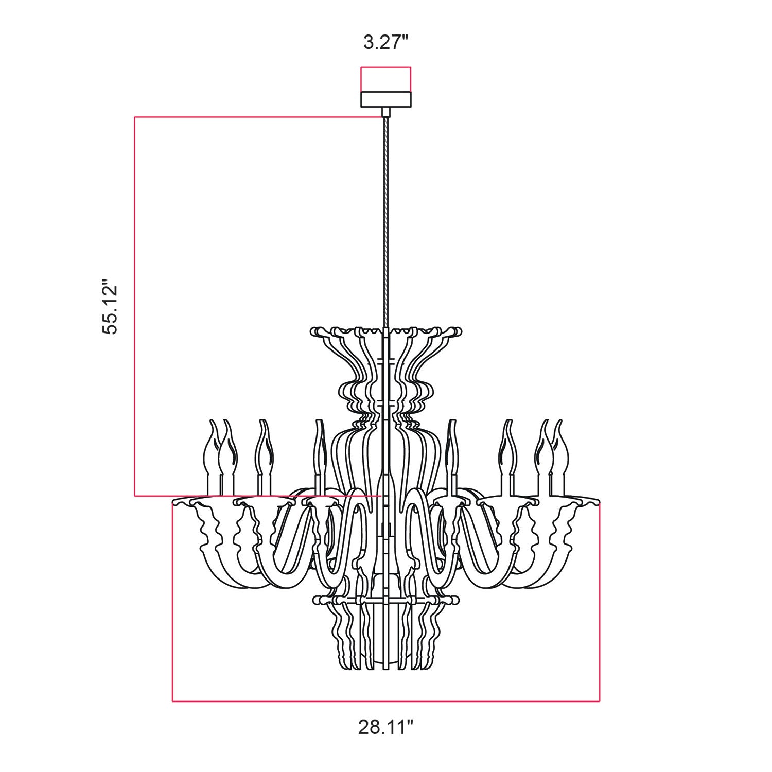 Suspension Lamp with Classic SHHANDELIER Shade Made of Sound-Absorbing Material - Black melange