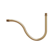 Tubo curvo di estensione a S per lampada, 16,5 cm in metallo - Bronzo satinato
